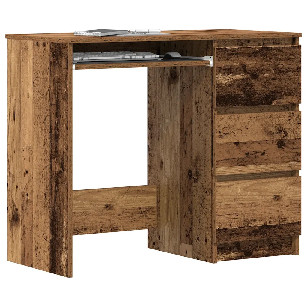 Scrivania Legno Antico 90x45x76 cm in Legno Multistrato 861142