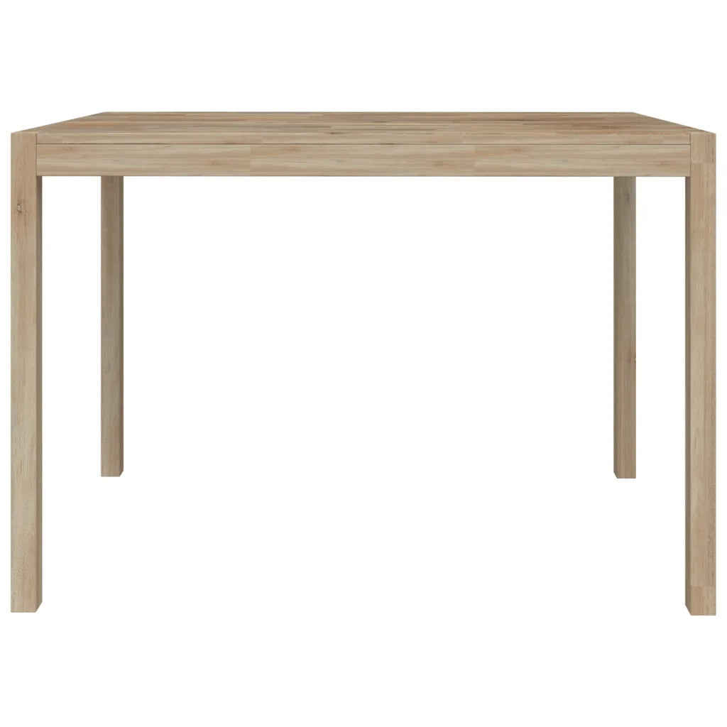 Tavolo da Pranzo 110x70x75 cm in Legno Massello di Acacia  cod mxl 20449