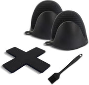 Set di accessori per forno a convezione - Manopole e sottopiedi in silicone - Resistenza al calore - Set da 4 pezzi