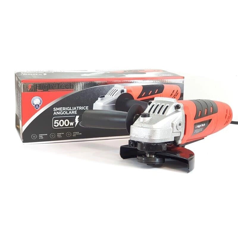 HIGH-TECH SMERIGLIATRICE ANGOLARE CON MANICO LUNGO DA 500W 230V