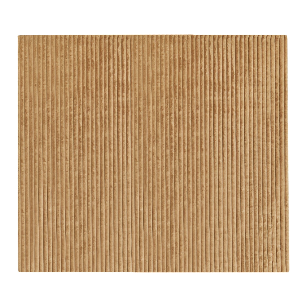 Copriletto decorativo in tessuto morbido 200 x 220 cm marrone chiaro camera da letto
