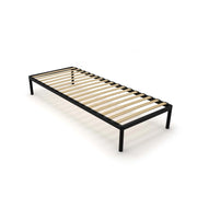 Rete letto BED ALU 80x200 metallo legno listelli moderno nero