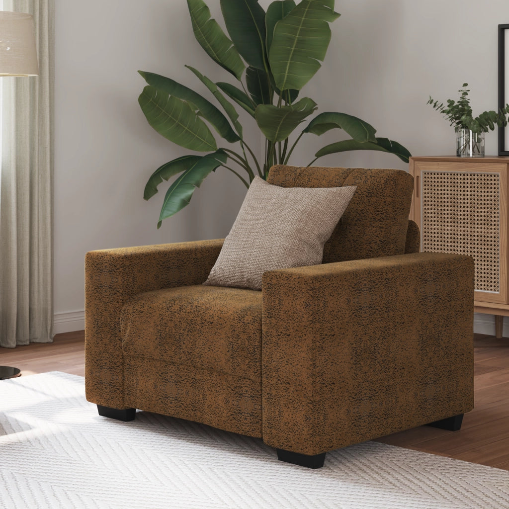 Poltrona  Marrone 59 cm in Pelle Sintetica