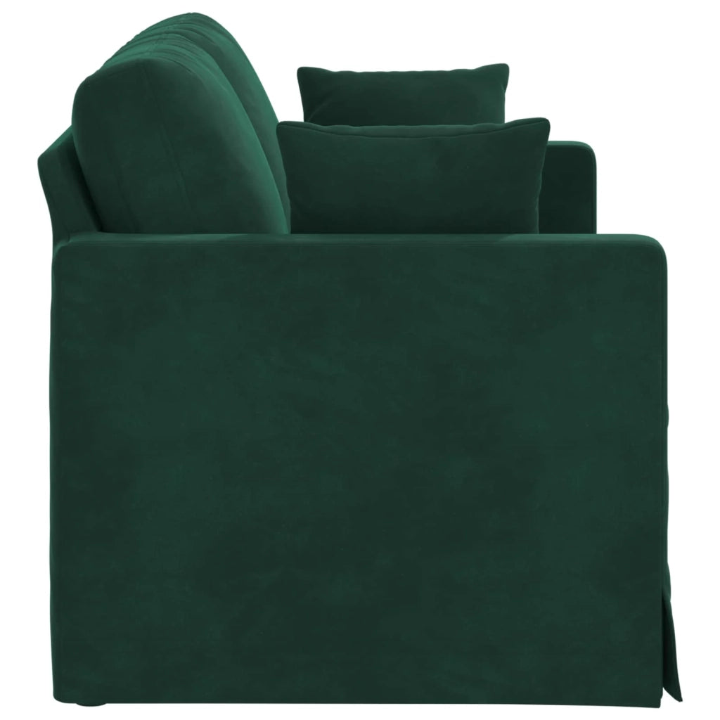 Divano Verde Scuro 138 x 78 x 80 cm Velluto 42024415