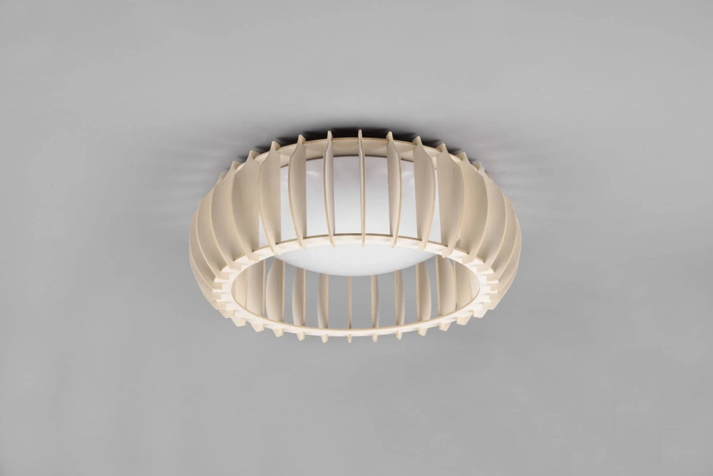 Plafoniera LED MONTE legno chiaro 40cm 16W 3000K RL