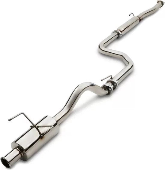 Sistema di Scarico Cat-back Stile Spoon 60,5mm Acciaio Inossidabile per Honda Civic