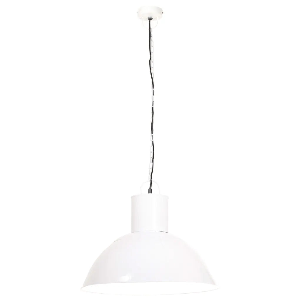 Lampada a Sospensione 25 W Bianca Rotonda 48 cm E27 cod mxl 60293