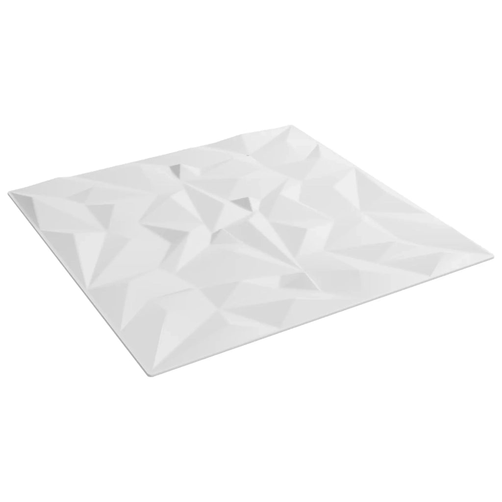 Pannelli da parete 24 pz Bianco 50 x 50 cm Schiuma XPS CFW9980098