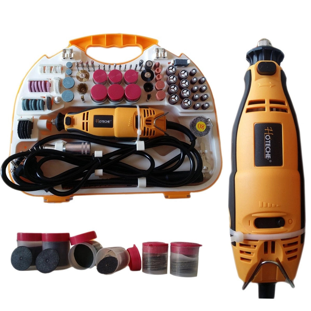 Trade Shop - Smerigliatrice Mini Trapano Fresa Drimmel Di Precisione 160w Con 210 Accessori -
