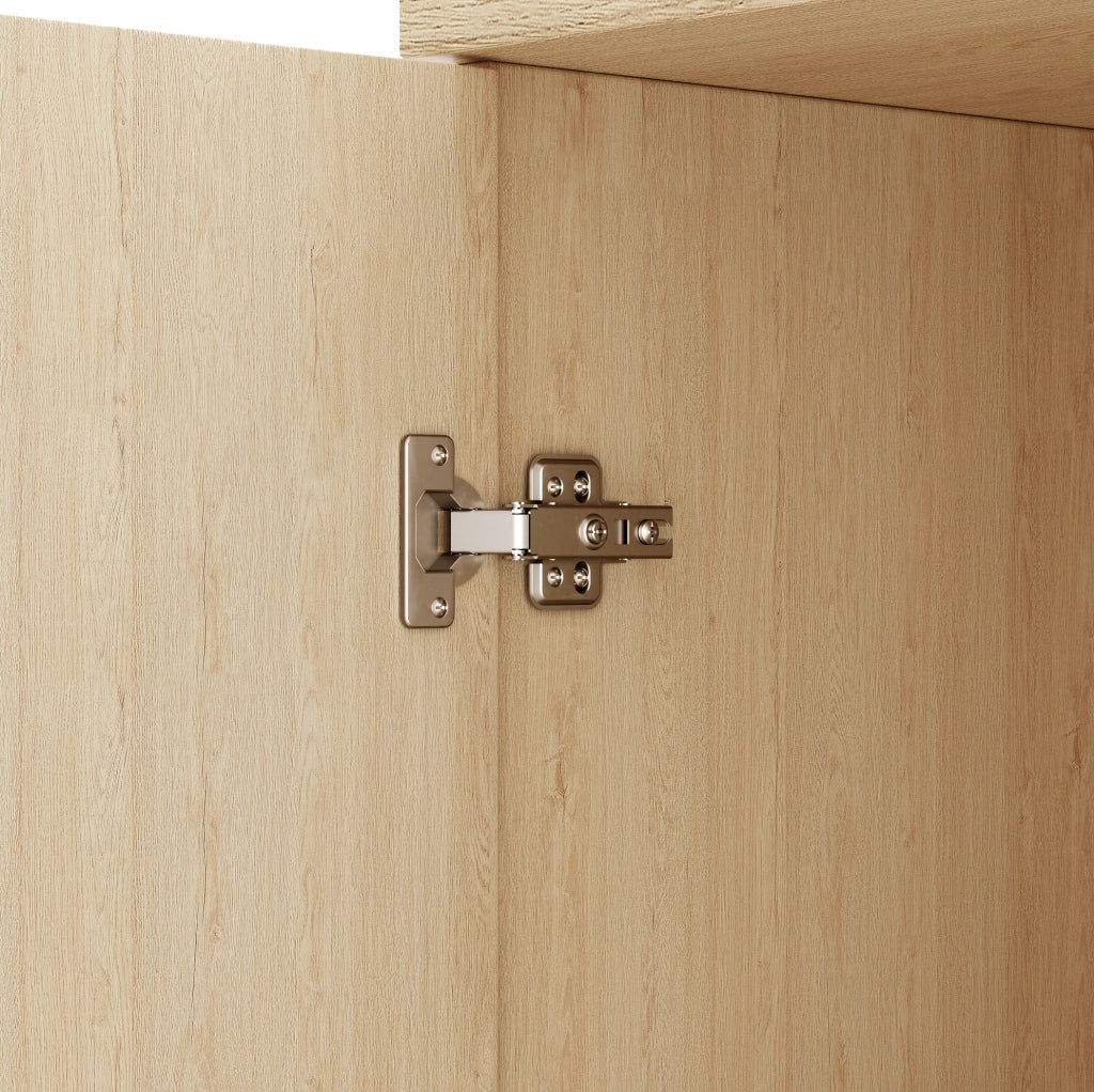 Credenza a 2 ante 80x40x80 cm in MDF rovere HOMVRA