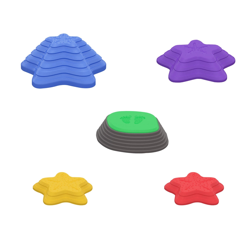 Set 5 Pietre Equilibrio Bambini ¨C Xylo ¨C Design Stella Marina Antiscivolo 80kg