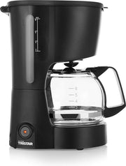 Caffettiera elettrica - 0,6L capacità - Filtro - Con funzione di riscaldamento - Blocco gocce - Si spegne automaticamente dopo 40 minuti - 600W - 230V - Classe di efficienza energetica A-G - Nero -