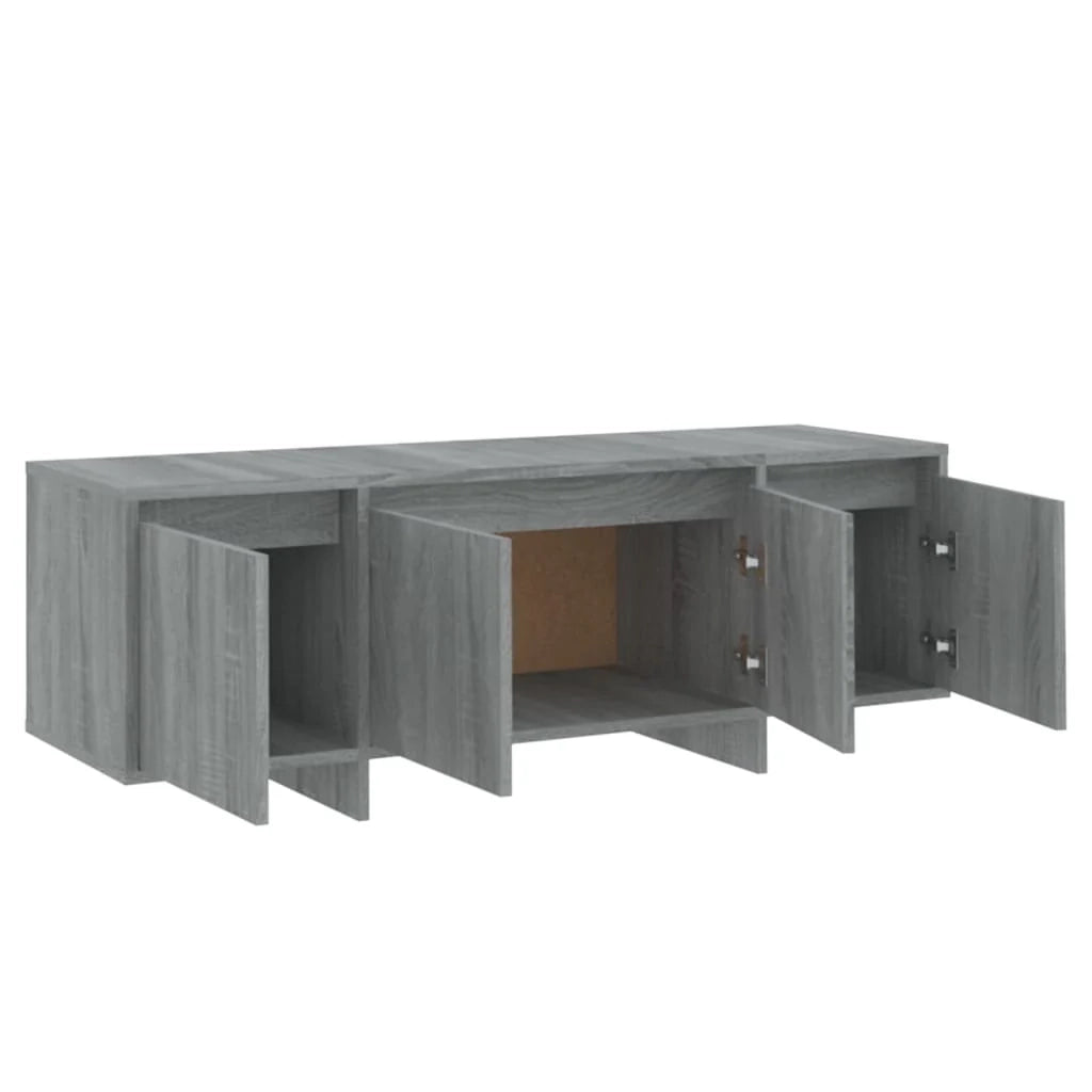 Mobile TV multimediale mensola TV credenza TV sala da pranzo soggiorno camera da letto Sonoma 120 x 30 x 40,5 cm legno ingegnerizzato grigio 02_0028376