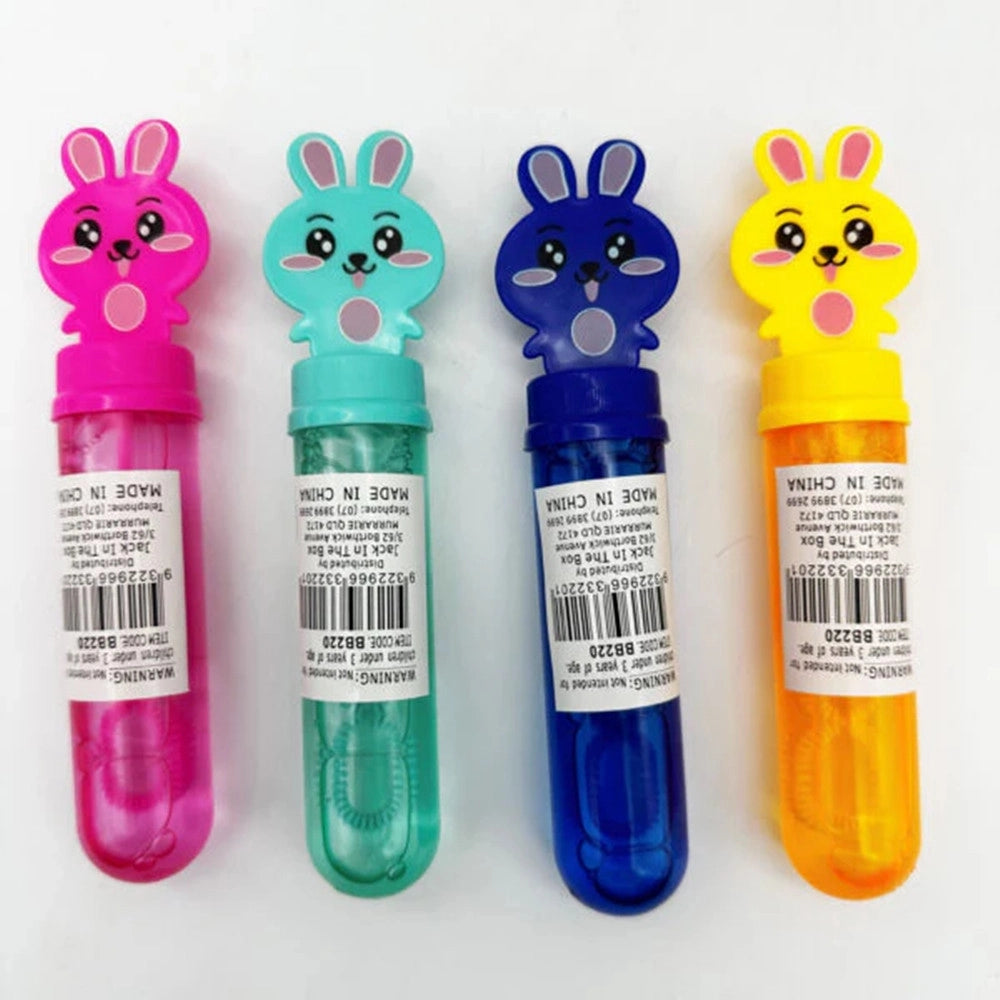 Trade Shop - Set 6 Pz Tubo Bolle Di Sapone Con Coniglietto Bacchetta Da 35 Ml Per Bambini 6560287 -