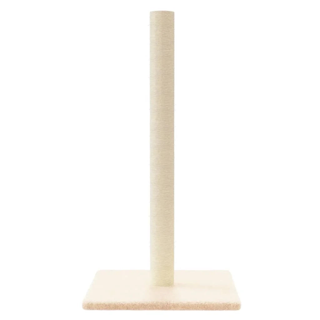Tiragraffi per gatti Mobili per arrampicata su torre Raschietto per gatti piattaforma per arrampicata 35 x 35 x 70 cm crema 02_0022751