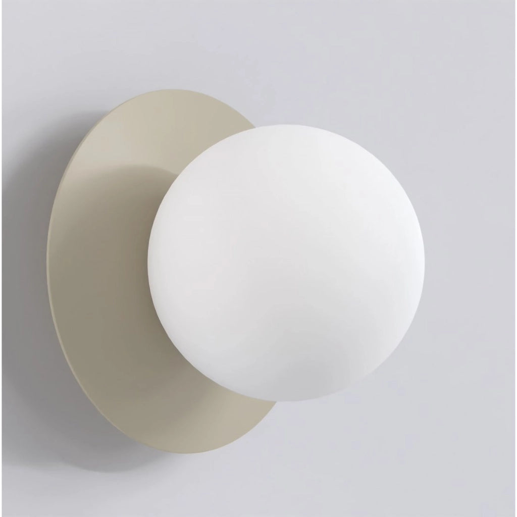Lampada da parete Americana in acciaio moka e vetro