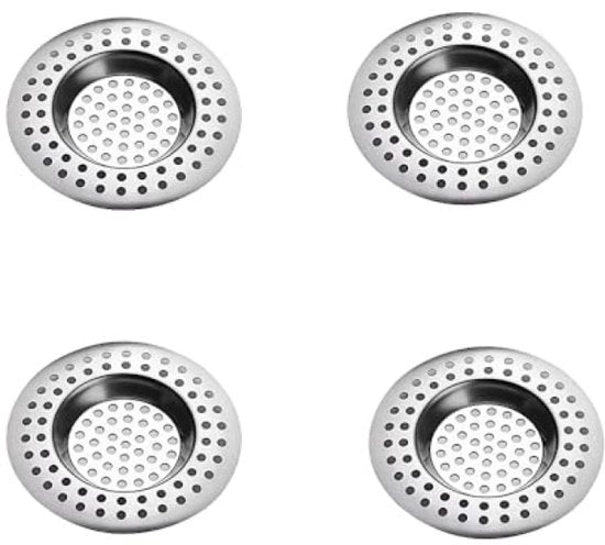 Set di scarico in acciaio inox da 4 pezzi - scarico per doccia con setola per capelli e getto rapido per vasca da bagno