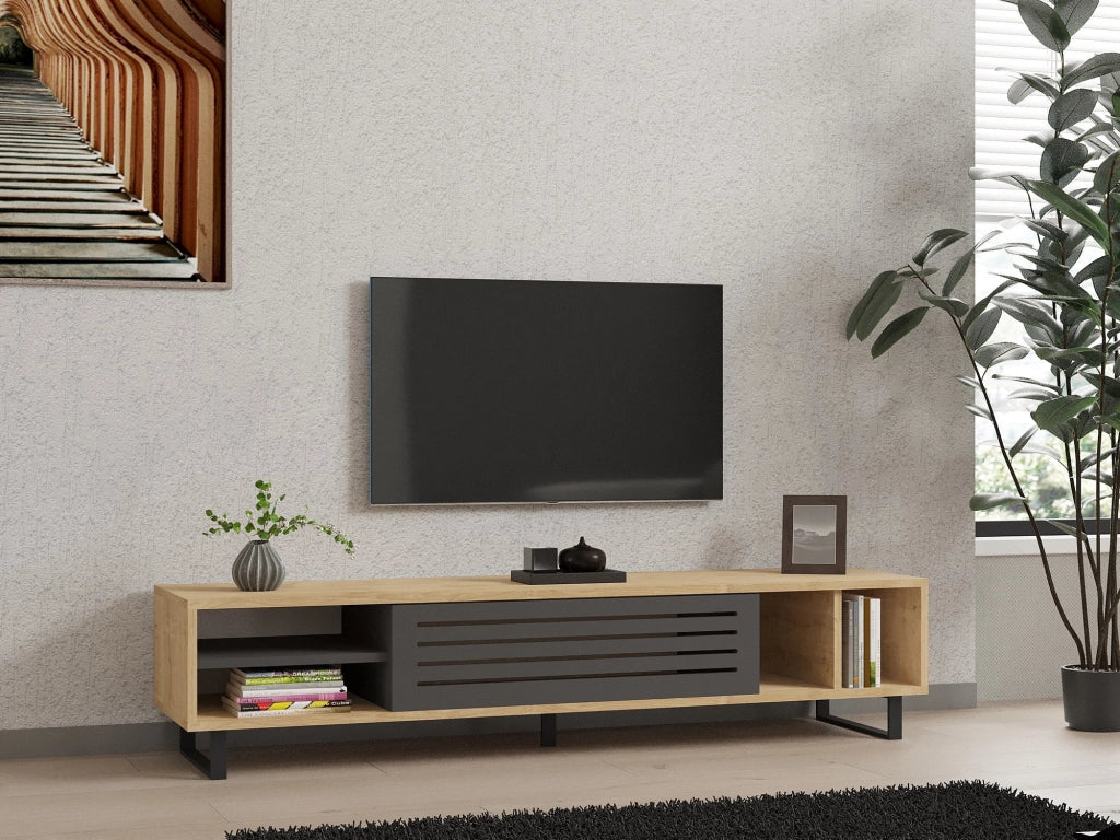 Porta TV in legno "Safir" 160 x 40 x 35 cm - Saphir