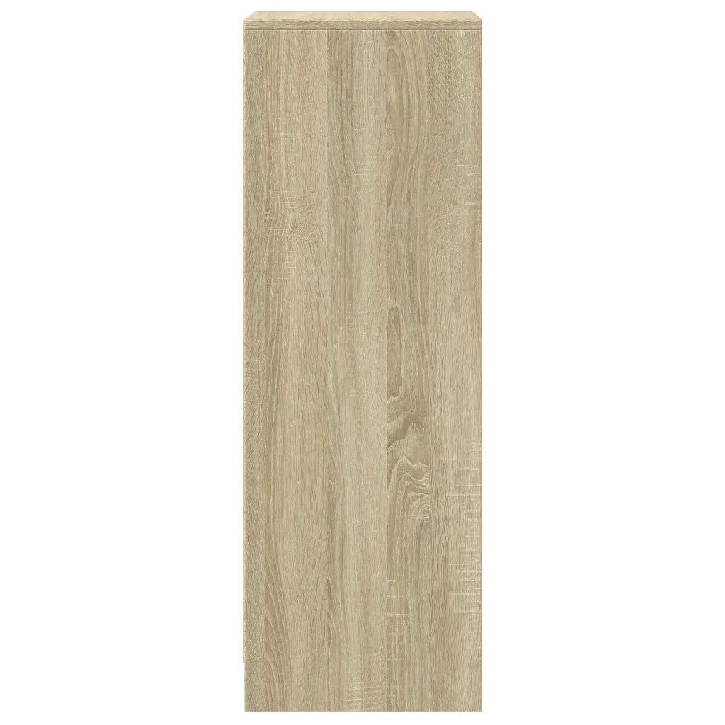 Credenza con LED-Buffet-Armadio da cucina Rovere Sonoma 42,5x34x100 cm Legno Multistrato