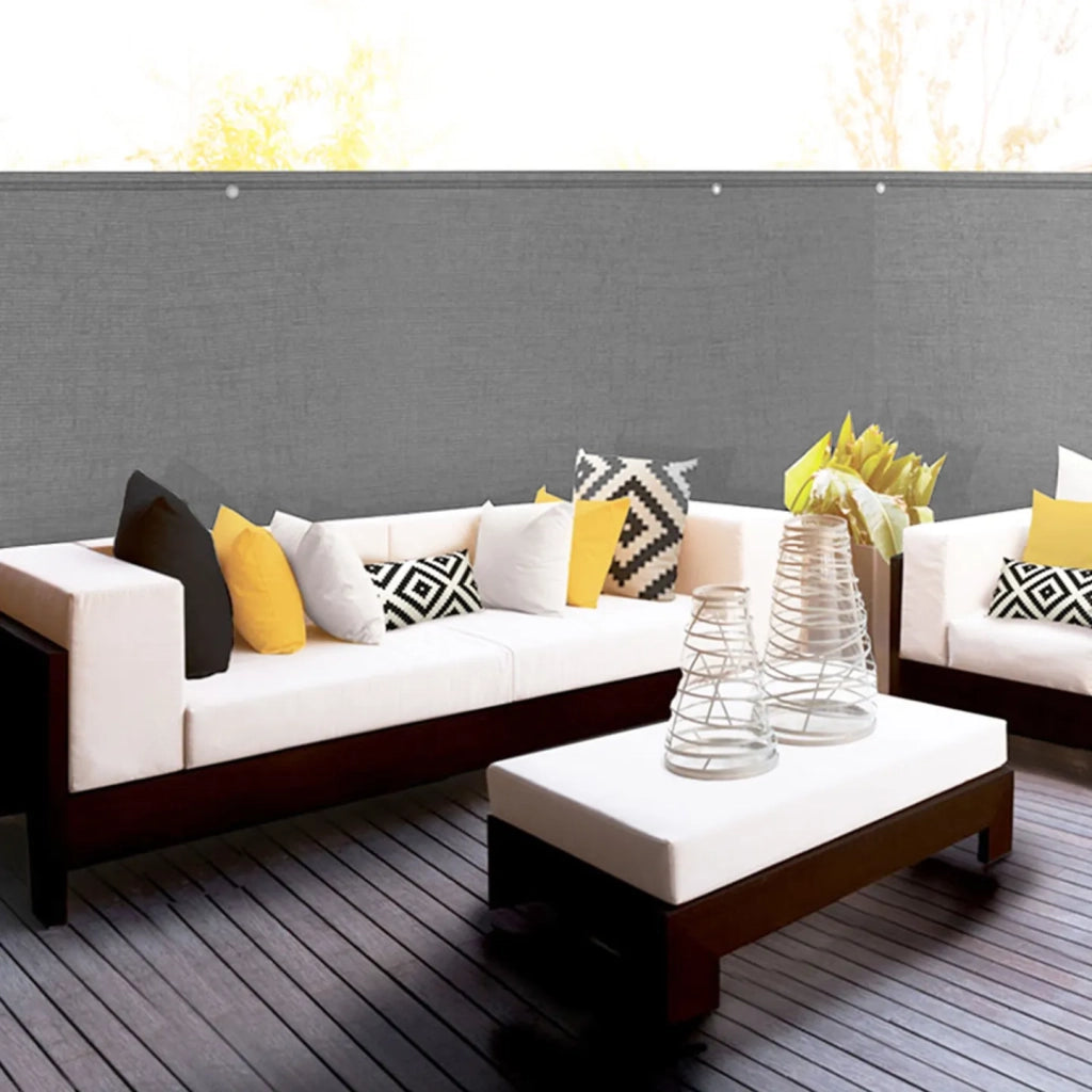 IDMarket - Rete ombreggiante 1,5x10m, telo rotolo per recinzione giardino 150g/m², grigio chiaro