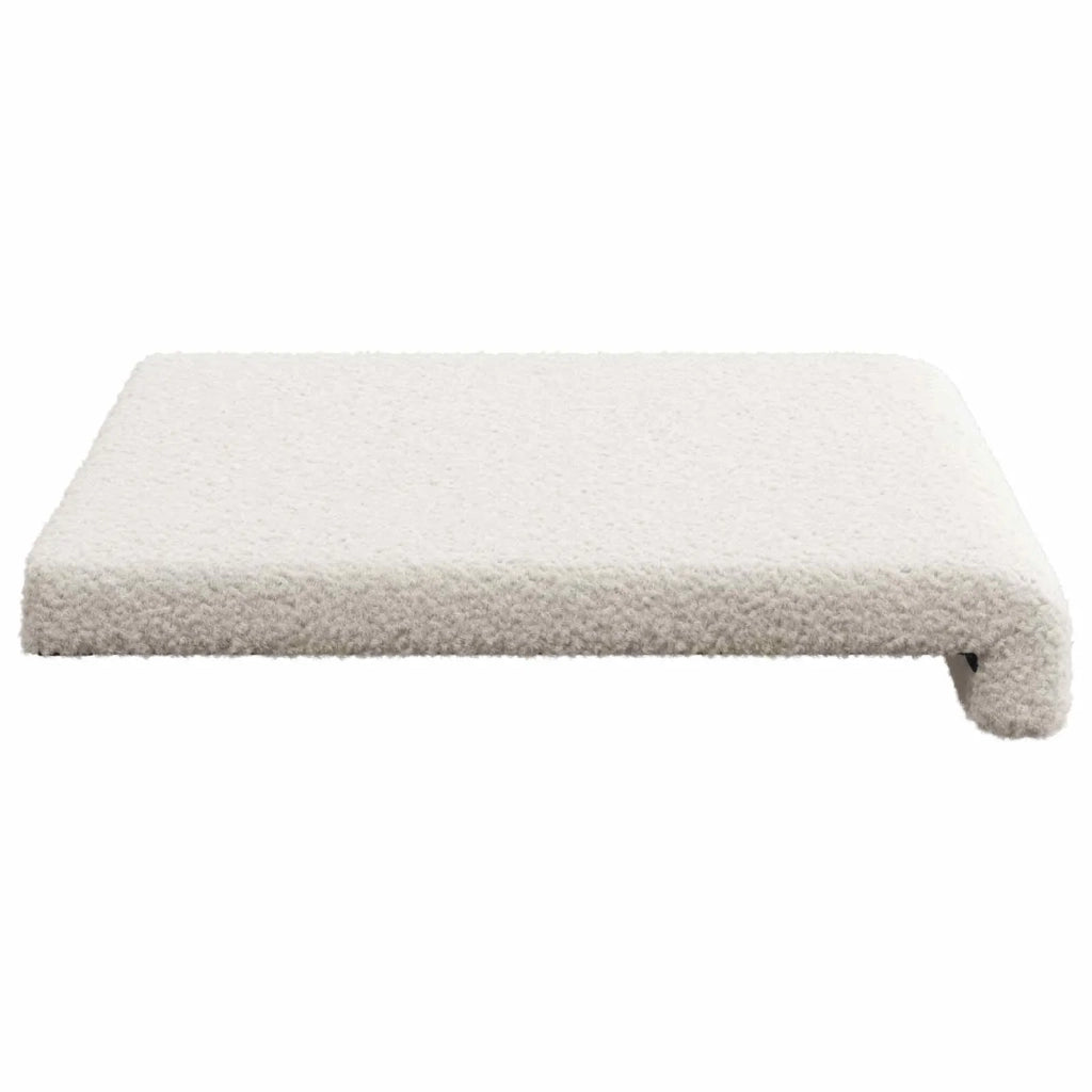 Cuscino per panchina Tessuto Sherpa Crema Profondità 35 cm 42043227