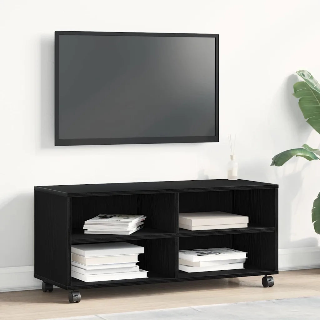 Mobile TV Nero 90 x 35 x 40.5 cm Legno multistrato 861981