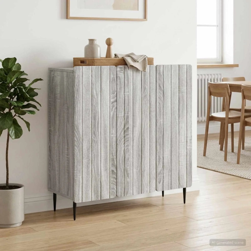 Credenza Grigio Sonoma 89 x 34,5 x 82 cm Legno ingegnerizzato 894421