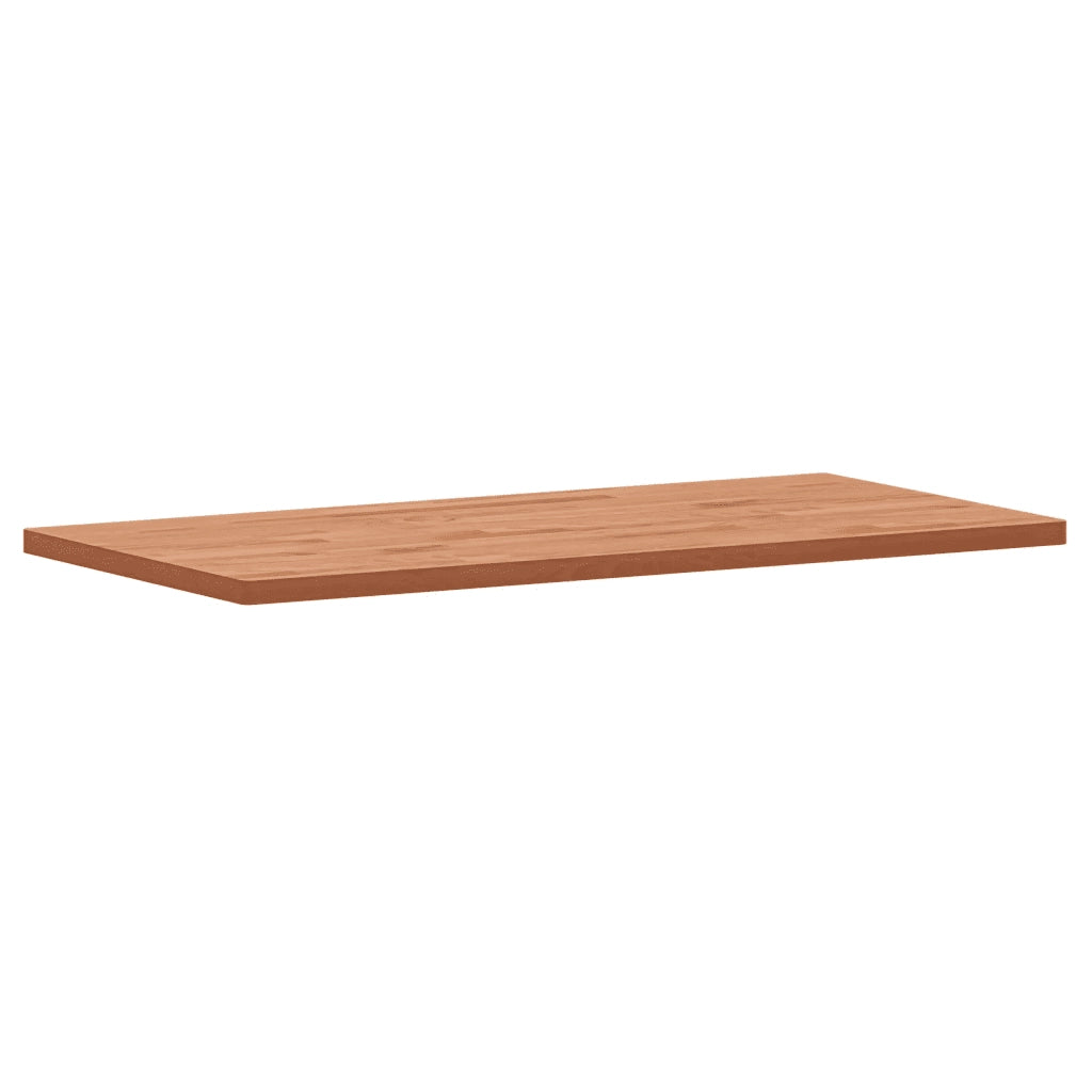 Piano Tavolo | Superficie Tavolo | Piano Scrivania 100x50x2,5cm Rettangolare Legno Massello di Faggio