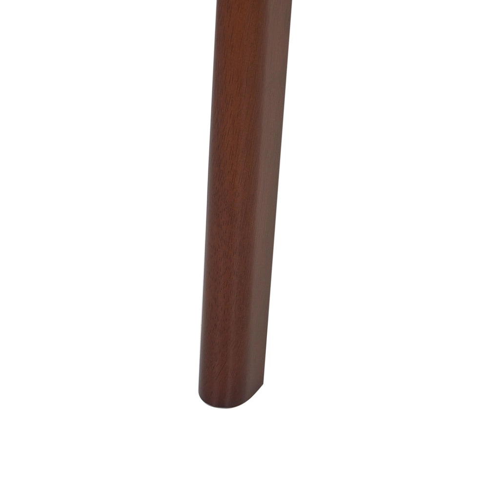 Set di 2 eleganti sedie da pranzo con seduta imbottita in legno scuro beige chiaro chic elegante
