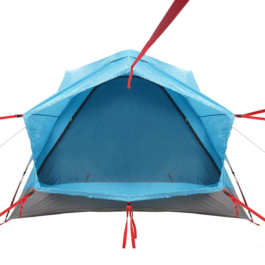 Tenda da Campeggio per Auto per 4 Persone-Tenda per Famiglie Blu Impermeabile