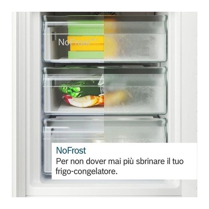 Bosch KGN497WDF Serie 4 Frigorifero Combinato 440 L 203 cm Classe D 35 dB Total No Frost Perfect Fit colore Bianco
