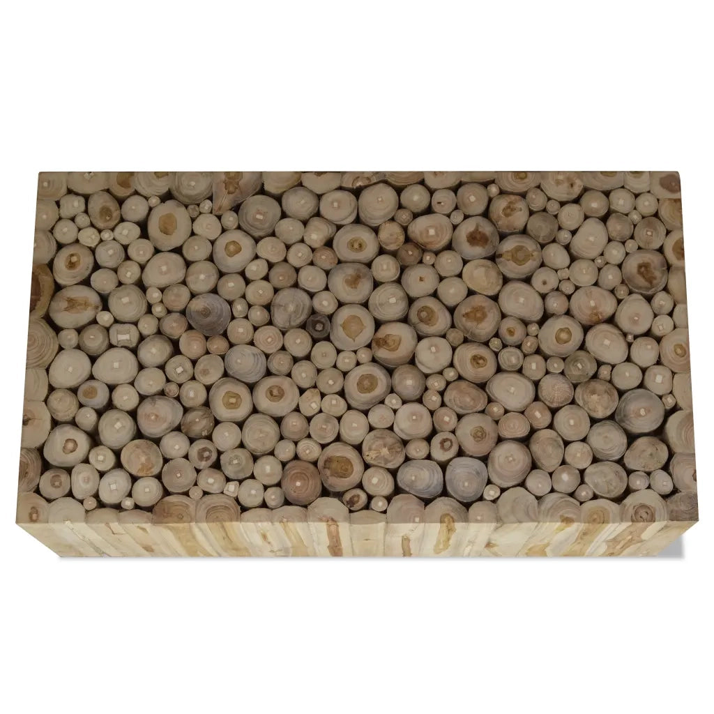Tavolino da salotto | Tavolino da caff¨¨ | Tavolino da Soggiorno in Legno di Teak Autentico 90x50x30 cm
