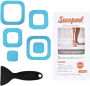 Antislip badstickers, 72 pezzi, adesivi di sicurezza per bagno, vasche da bagno, docce, scale con grattugia (blu)