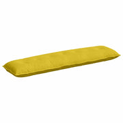 Cuscino per Schiena | Cuscino dorsale Giallo 200 x 50 cm Tessuto in Cords
