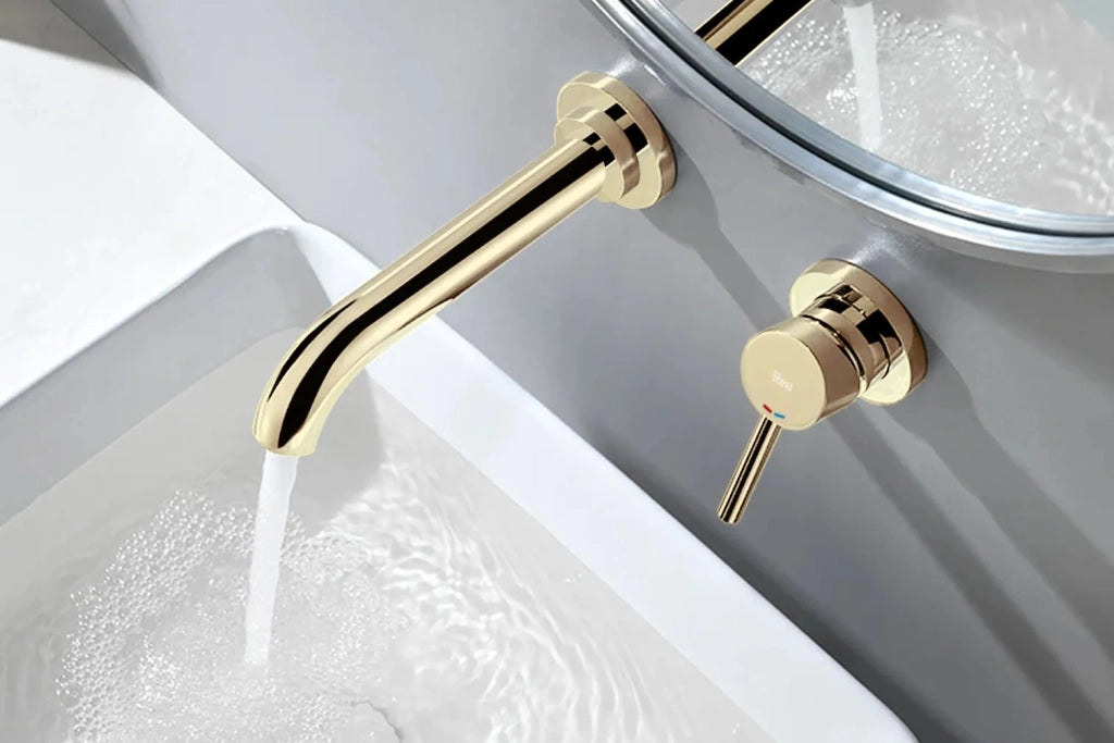 Rubinetto Da Incasso Rea Lungo Long Gold + Box