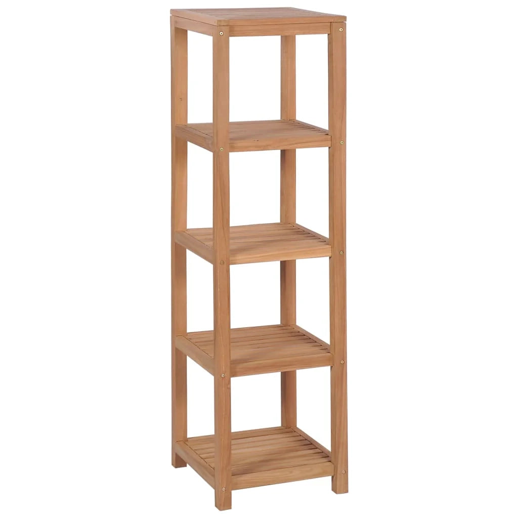 Mensola per mobili di design mensola per bagno a 4 ripiani in teak massello 165 cm beige 2702058/2