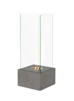 E-STYLO Biocamino da terra moderno, perfetto per aggiungere calore e atmosfera accogliente a qualsiasi ambiente, 25cm X 25cm H. 65cm