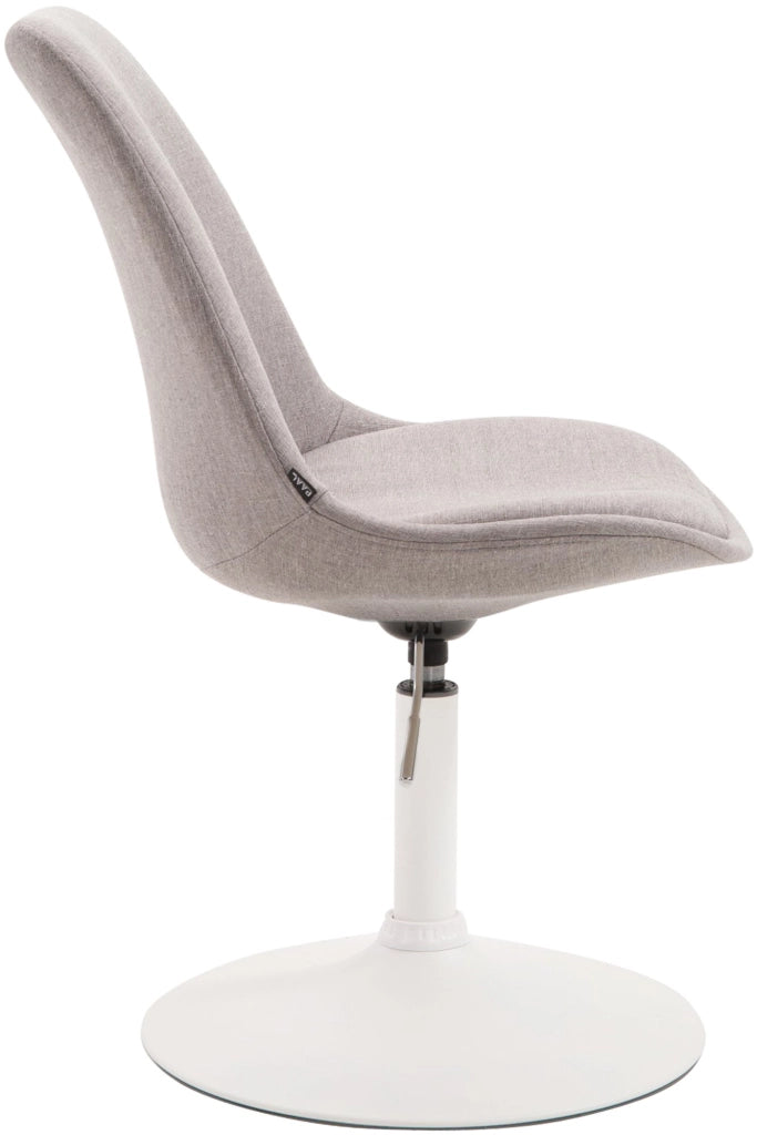 Sedia da pranzo MAVERICK in tessuto grigio,bianco