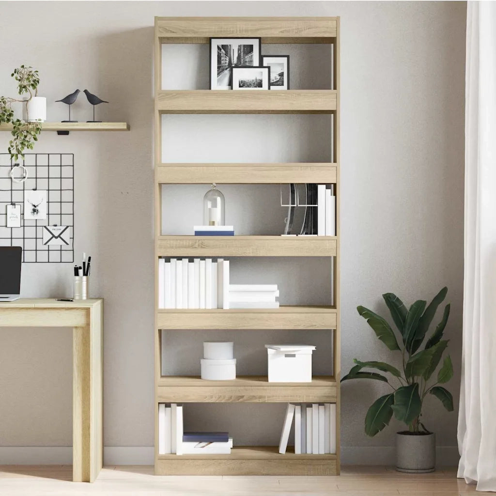 Armadio per Libri Rovere Sonoma 80 x 30 x 198 cm 3333918