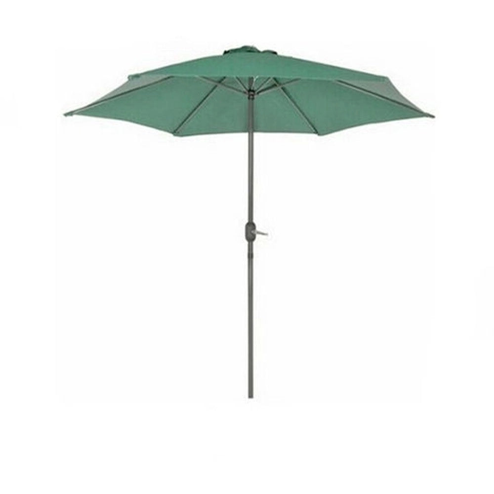 Trade Shop - Ombrellone Da Giardino Gazebo Ombrello Parasole 236xø270cm Verde Con Manovella 206423 -