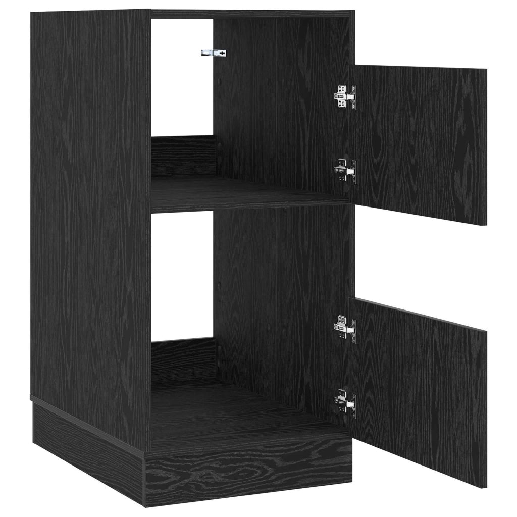 Mobile da lavanderia con porta Rovere Nero 50 x 68 x 102 cm 3422801