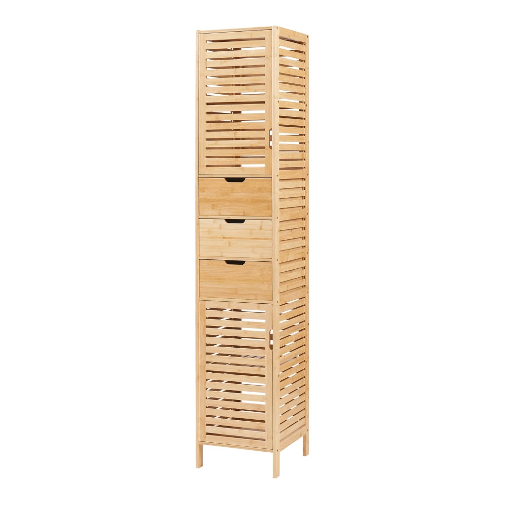 Mobile bagno a colonna in bambù 180 x 35 x 35 cm 03_0009948