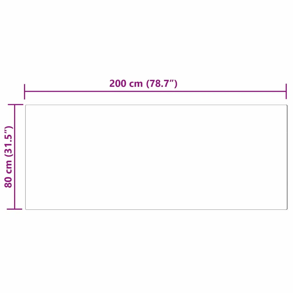 Tappeto in finta TAFALLA Bianco 80 x 200 cm Poliestere 42021457