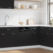 vidaXL Pannello Lavastoviglie “Lyon” Rovere Nero 45x1,5x67 cm