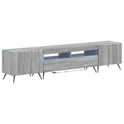 Mobile TV LED a 5 pezzi Sonoma grigio Legno ingegnerizzato 3416928