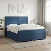 Letto box spring con materasso Blu 140 x 200 cm Tessuto 3454409