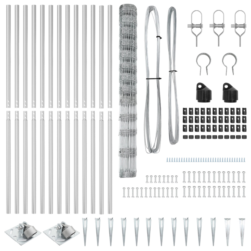 Recinto da Campo  1.5x50 m Acciaio Zincato