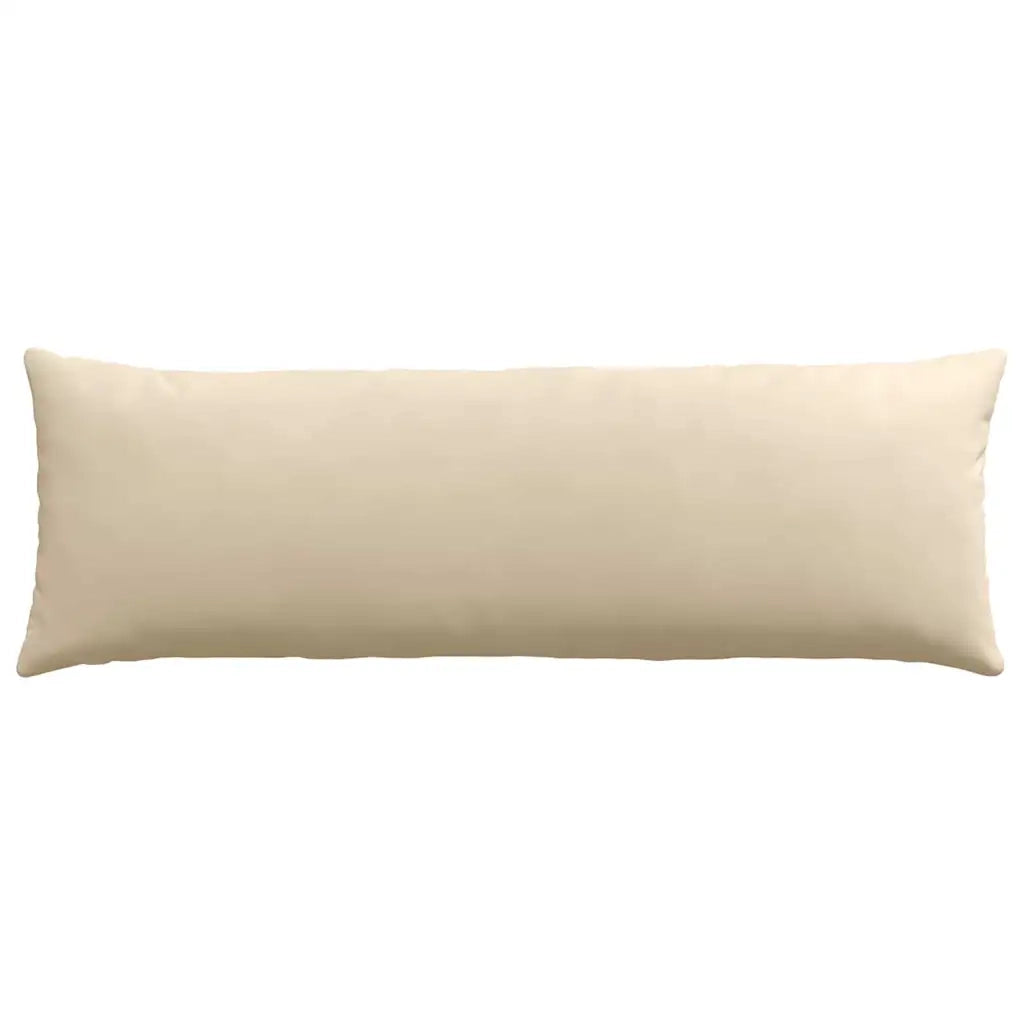 Cuscini da Divano 2 pz-Set di 2 Cuscini per Sofa Crema 120 x 40 cm Tessuto 967686