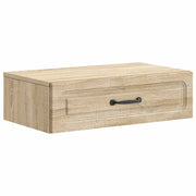 Tavolino da Parete Laterale Rovere Sonoma 59 x 34,5 x 17 cm