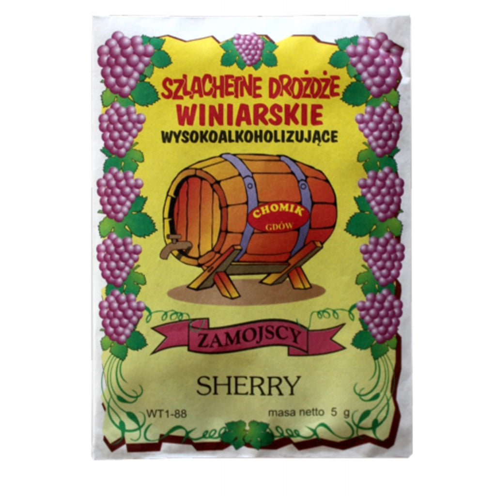 Vini di sherry essiccati con lievito di vino KADAX Zamojski da ciliegie, prugne e ribes 5 g